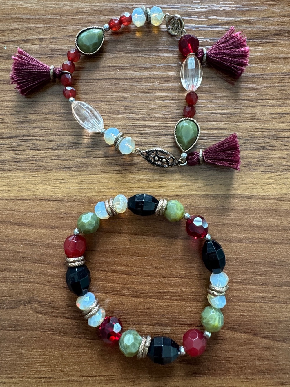 Two bohemian bracelets